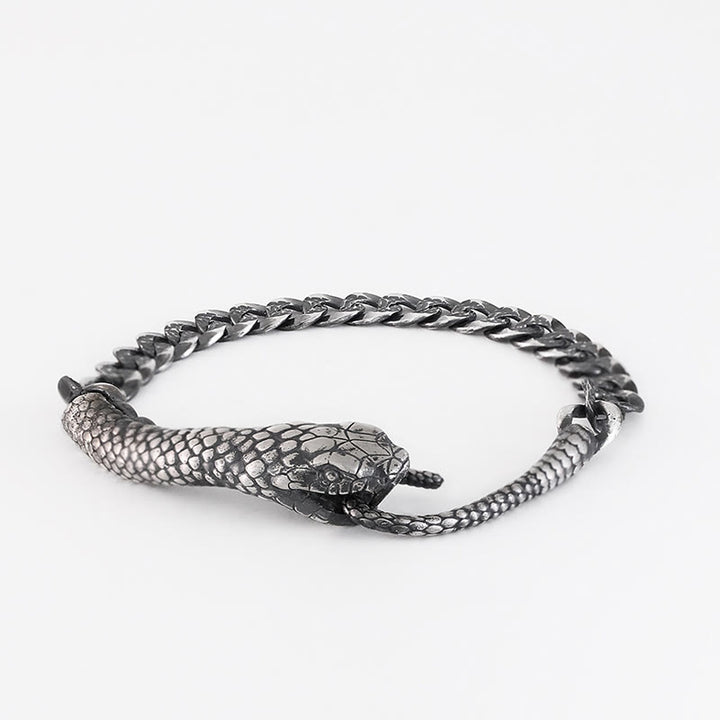 Bracelet de bénédiction de l'année du serpent en argent sterling Buddha Stones - image 8