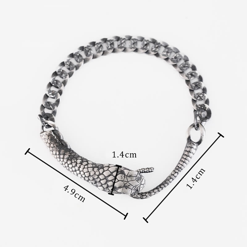 Bracelet de bénédiction de l'année du serpent en argent sterling Buddha Stones - image 7