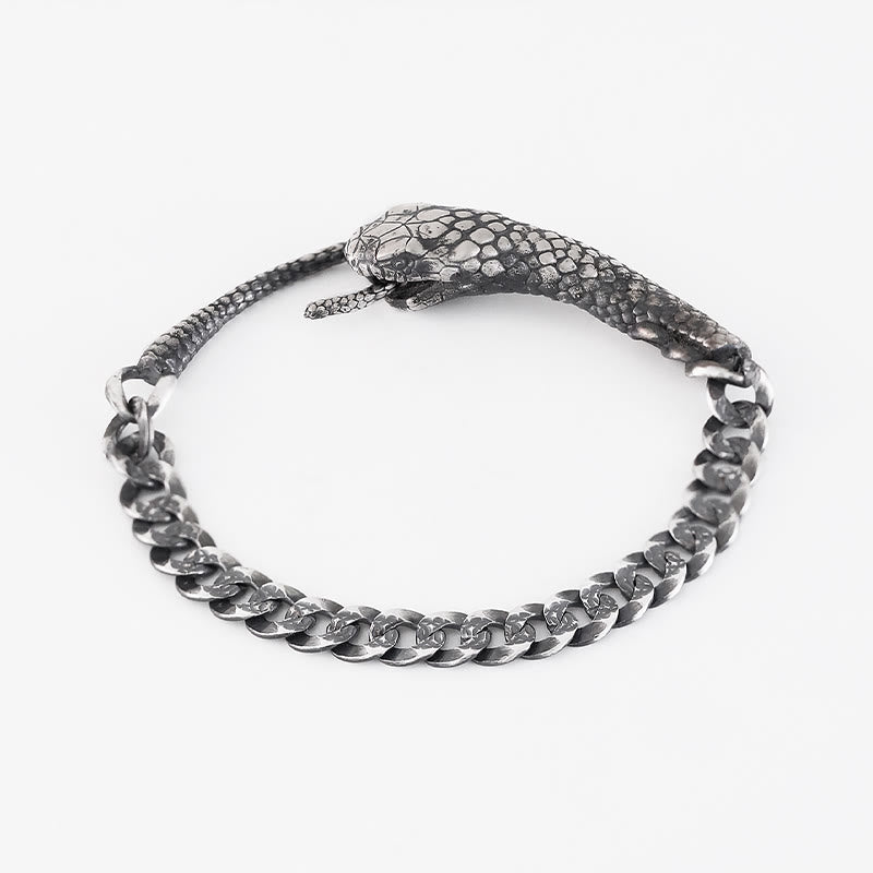 Bracelet de bénédiction de l'année du serpent en argent sterling Buddha Stones - image 9