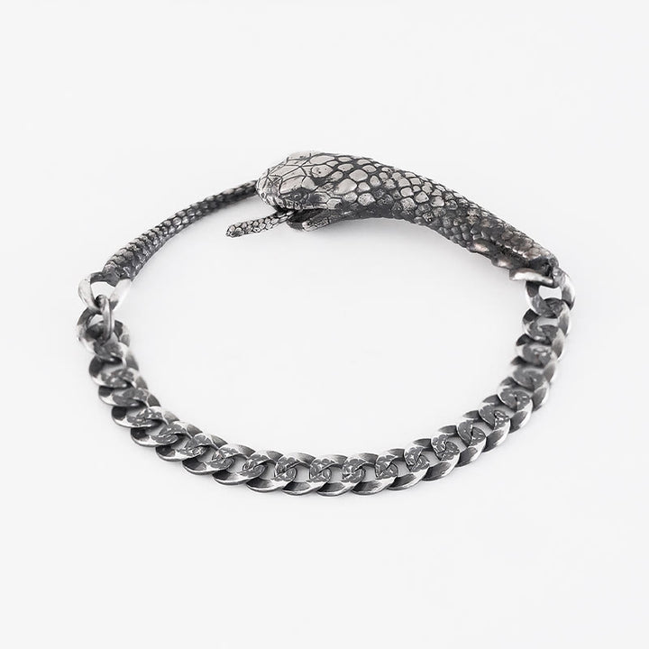 Bracelet de bénédiction de l'année du serpent en argent sterling Buddha Stones - image 9