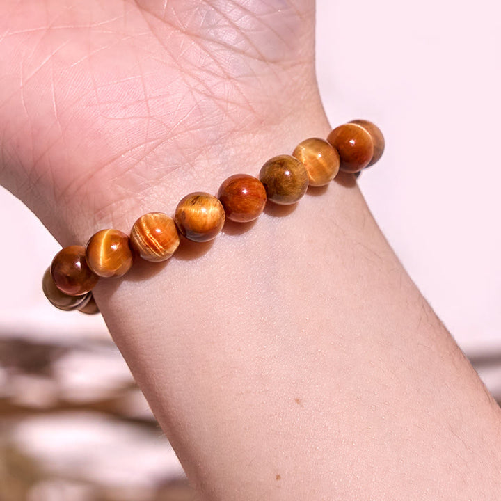 Bracelet positif de bonheur de la série jaune de Buddha Stones pour renforcer la confiance