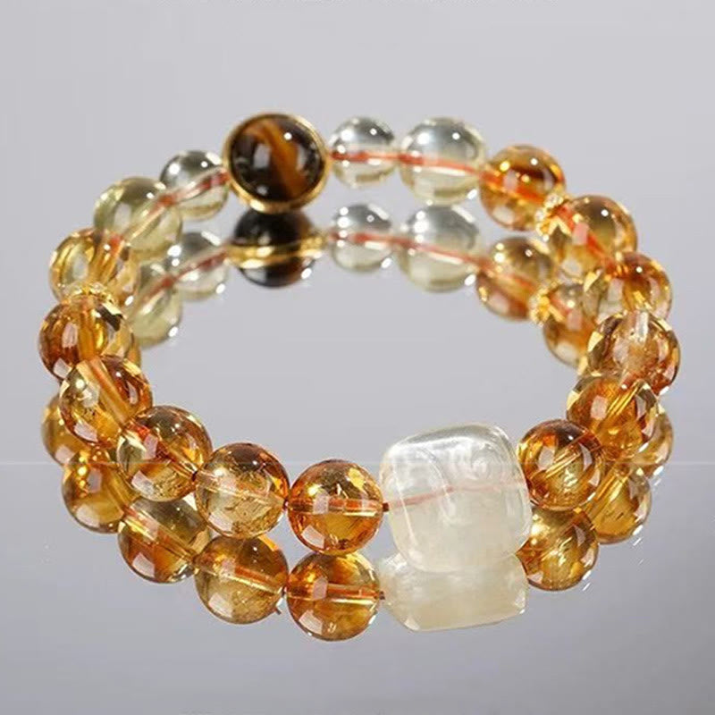Bracelet de gentillesse Zashi Lhamo en topaze de Buddha Stones