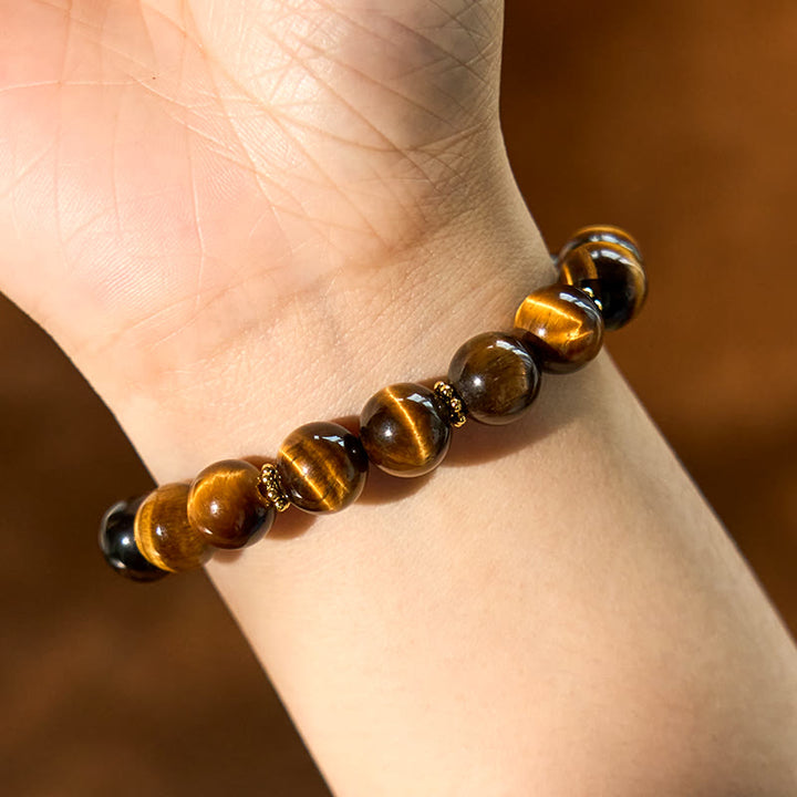 Bracelet Courage en Buddha Stones et Oeil de Tigre