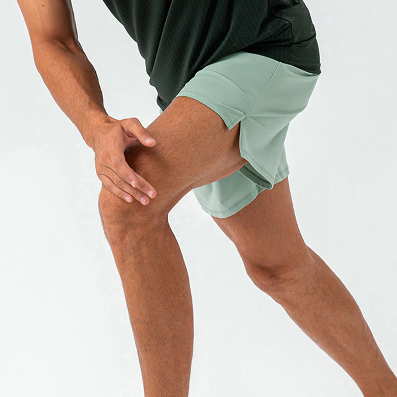 Short de sport décontracté à séchage rapide avec poches pour hommes Buddha Stones