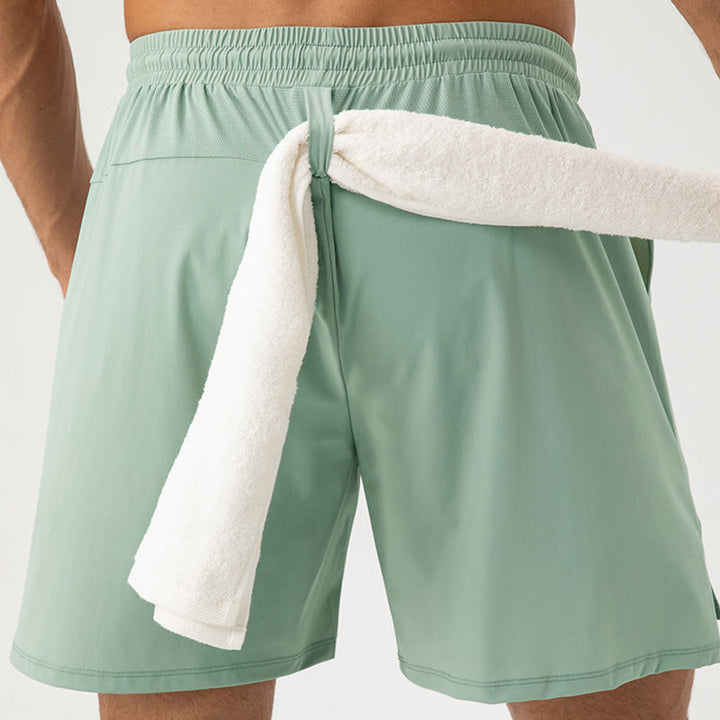 Short de sport décontracté à séchage rapide avec poches pour hommes Buddha Stones