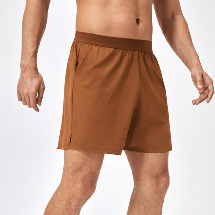 Buddha Stones Short de sport décontracté en nylon à séchage rapide pour homme avec poches