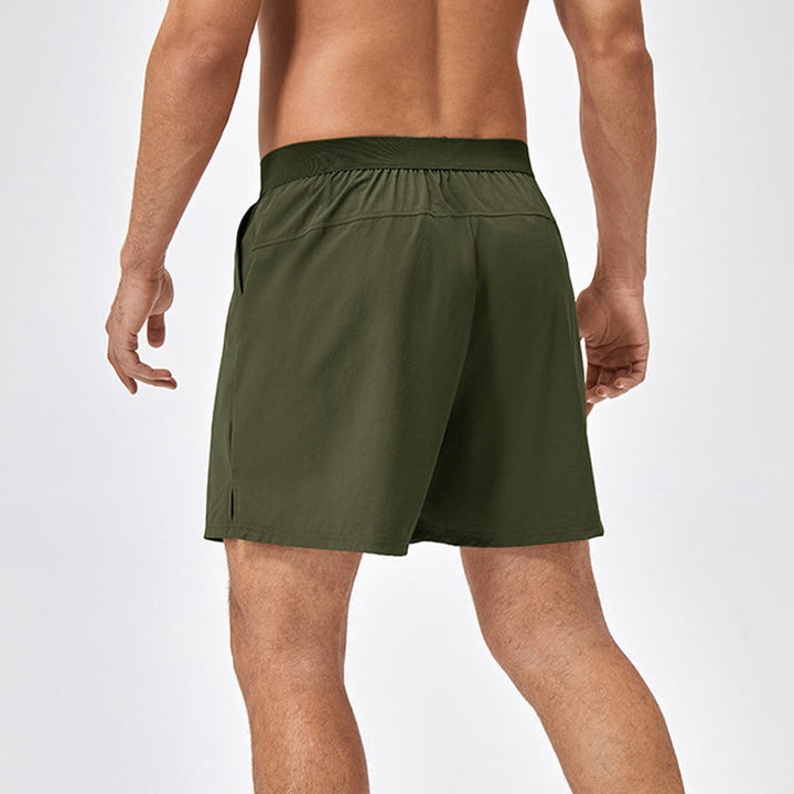 Buddha Stones Short de sport décontracté en nylon à séchage rapide pour homme avec poches
