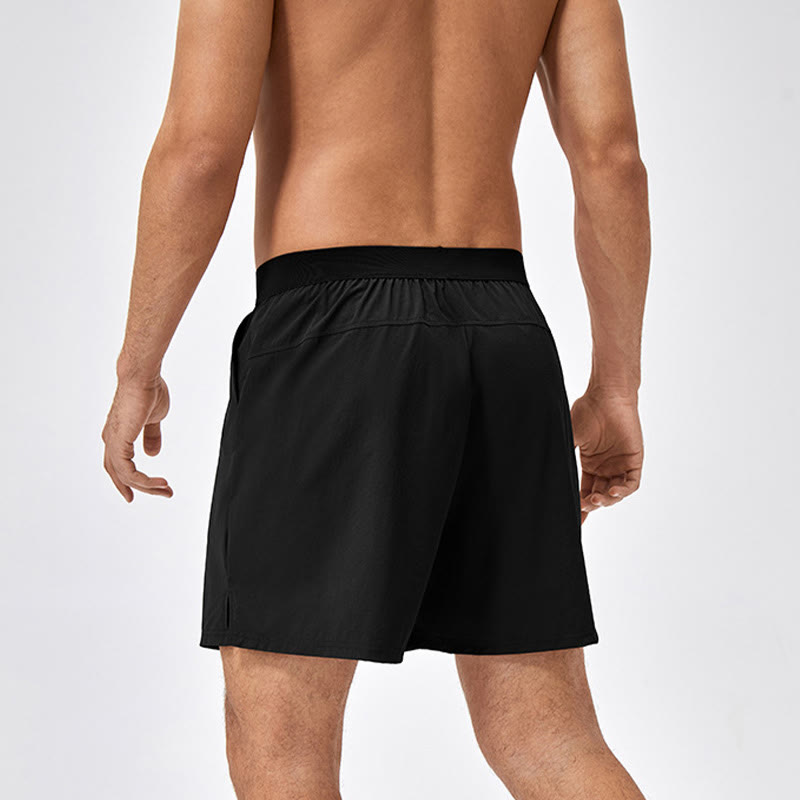 Buddha Stones Short de sport décontracté en nylon à séchage rapide pour homme avec poches