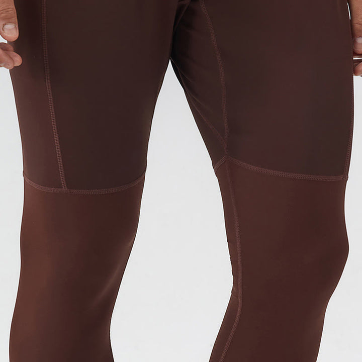 Buddha Stones Pantalon de fitness taille haute pour homme, séchage rapide, respirant, avec poche zippée - image 9