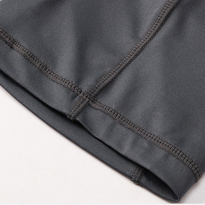 Buddha Stones Short de sport moulant extensible à haute élasticité à séchage rapide pour homme avec poches zippées