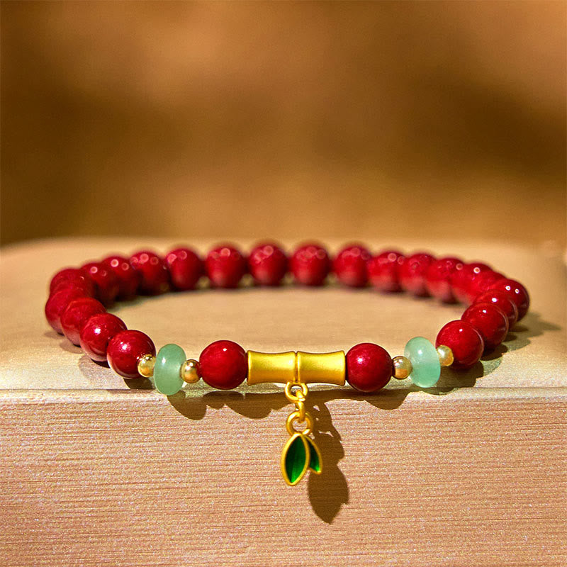 Bracelet de concentration en bambou et Buddha Stones