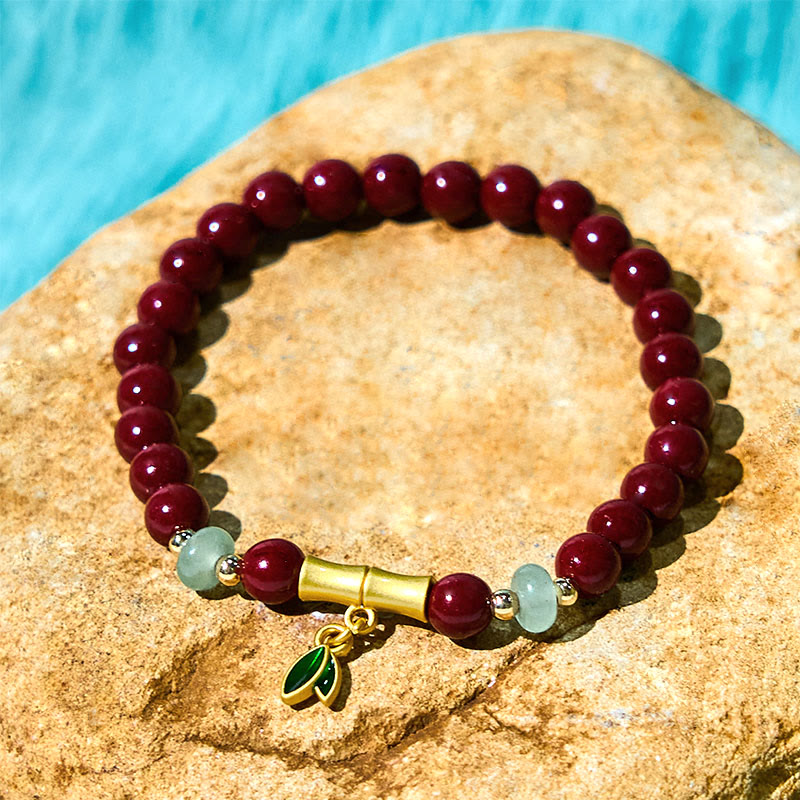Bracelet de concentration en bambou et Buddha Stones