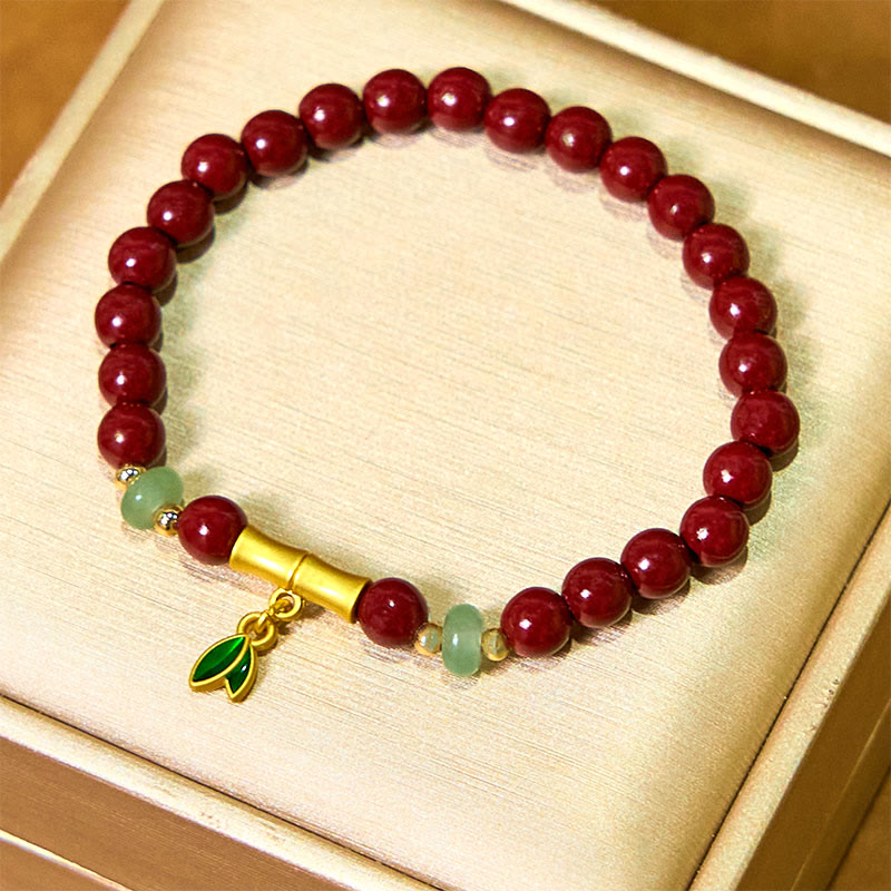 Bracelet de concentration en bambou et Buddha Stones