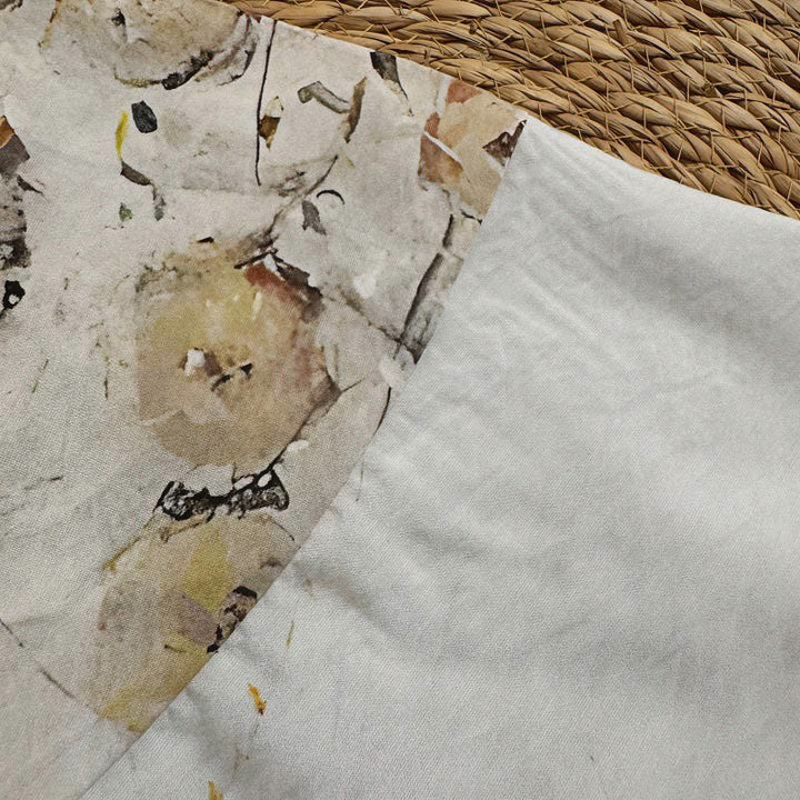 T-shirt décontracté ample à col ras du cou et manches mi-longues en polyester avec imprimé de Buddha Stones