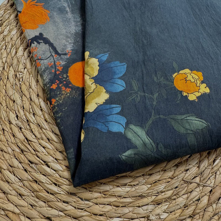 T-shirt décontracté à manches courtes et col ras du cou pour femme, imprimé Buddha Stones , nuages de bon augure, pétales variés, en polyester