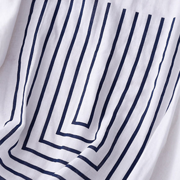 T-shirt décontracté à manches courtes en coton et lin pour femme, motif imprimé Buddha Stones - image 15