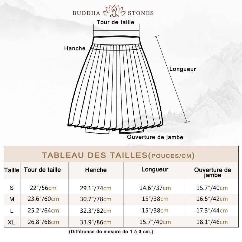 Buddha Stones Polo Collar Crop Tank Top Jupes de tennis Shorts plissés avec poche Tenues de sport et de yoga - image 4