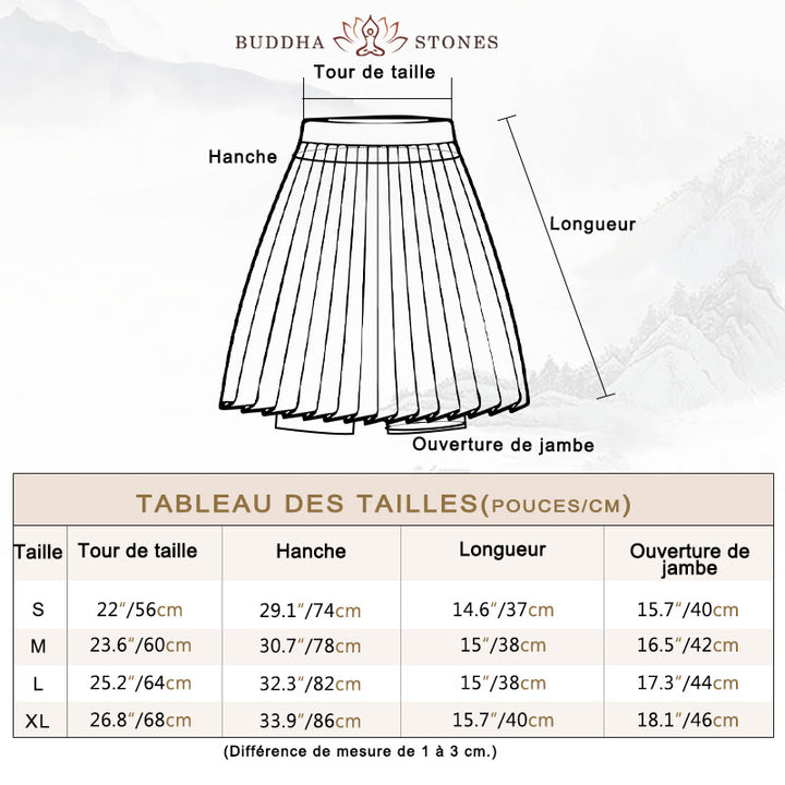 Buddha Stones Polo Collar Crop Tank Top Jupes de tennis Shorts plissés avec poche Tenues de sport et de yoga - image 4