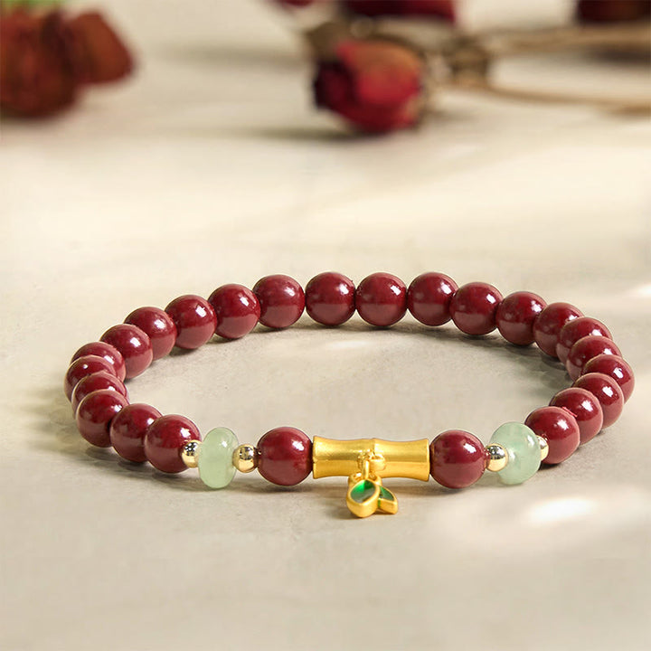 Bracelet de concentration en bambou et Buddha Stones