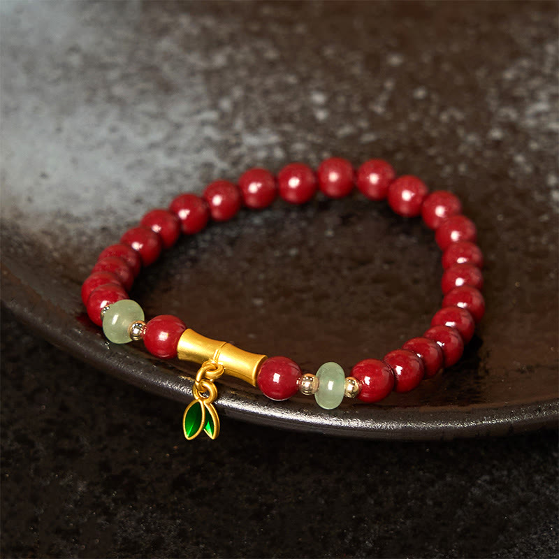Bracelet de concentration en bambou et Buddha Stones