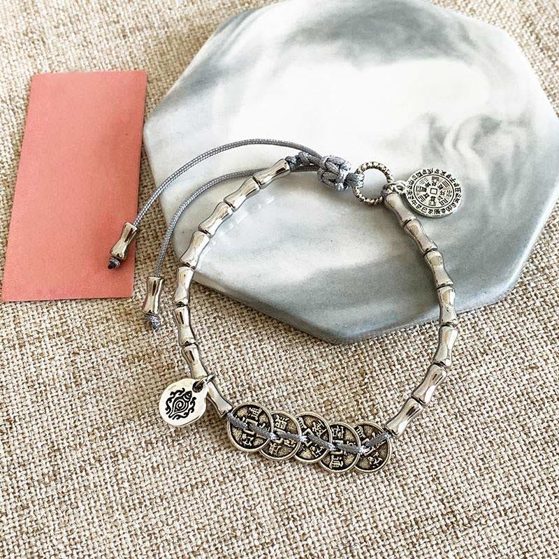 Bracelet de dépenses en Buddha Stones, cinq pièces impériales, fantômes de la montagne