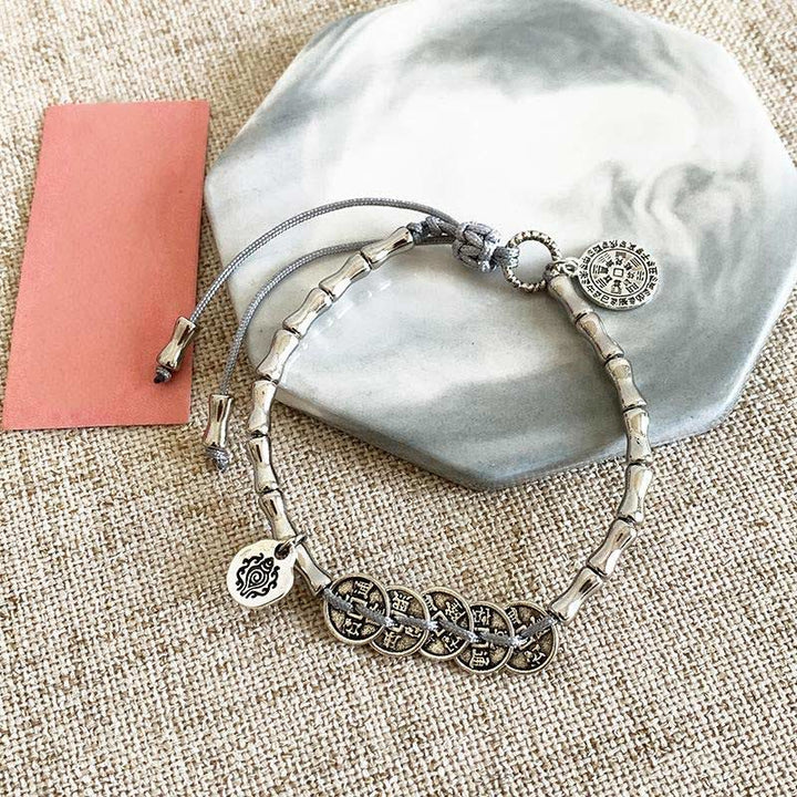 Bracelet de dépenses en Buddha Stones, cinq pièces impériales, fantômes de la montagne