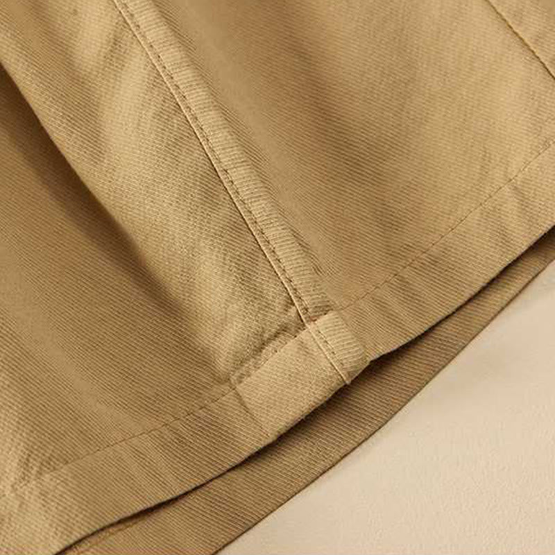 Short d'été décontracté en coton uni avec poches pour femme Motif Buddha Stones - image 4