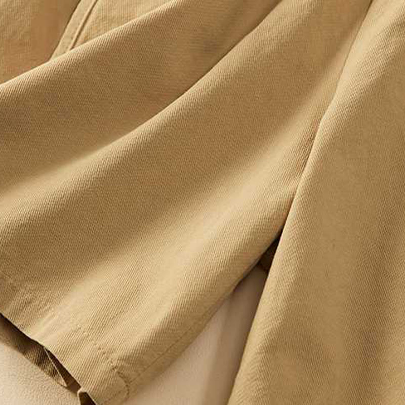 Short d'été décontracté en coton uni avec poches pour femme Motif Buddha Stones - image 5