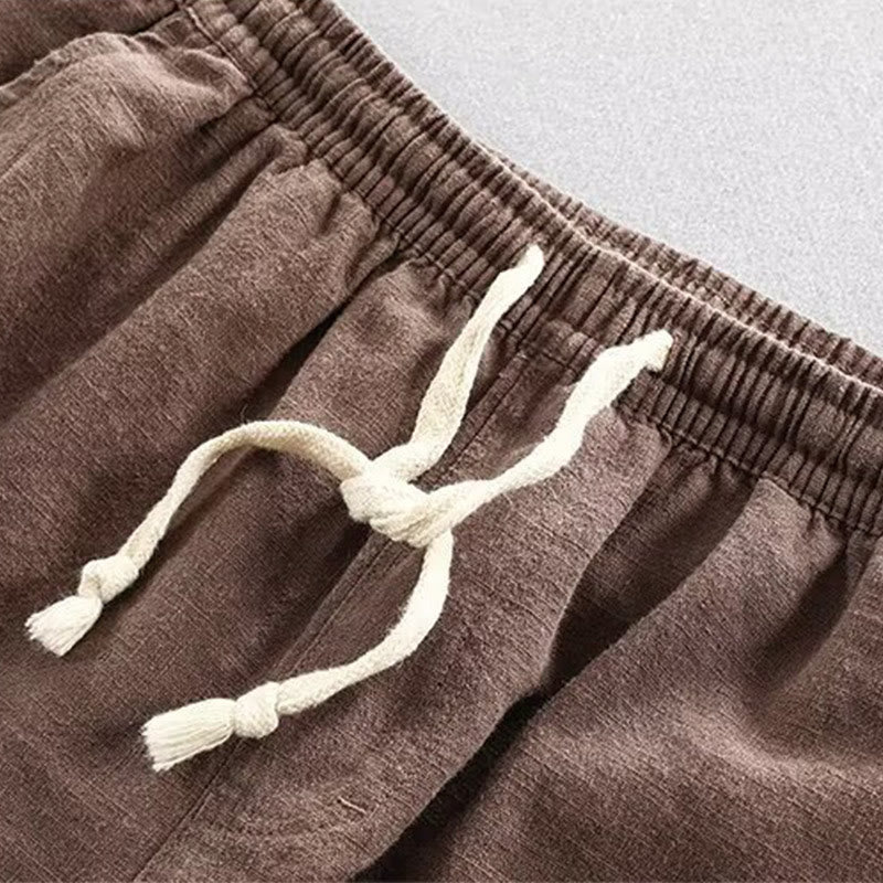 Short homme en coton avec cordon de serrage et taille élastique et poches Motif Buddha Stones - image 6