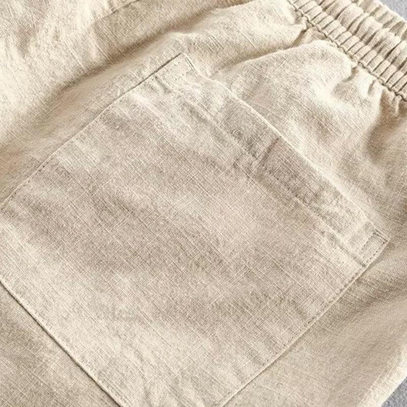 Short homme en coton avec cordon de serrage et taille élastique et poches Motif Buddha Stones - image 19