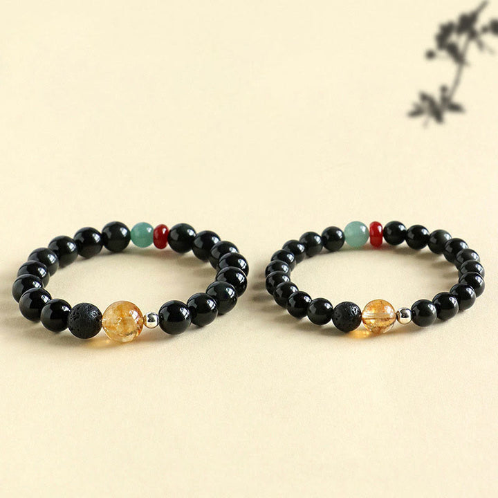 Bracelet de force et d'accomplissement en Buddha Stones
