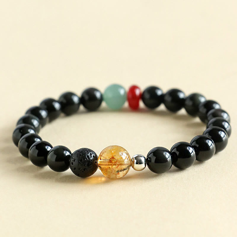 Bracelet de force et d'accomplissement en Buddha Stones
