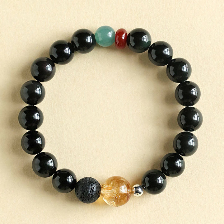 Bracelet de force et d'accomplissement en Buddha Stones