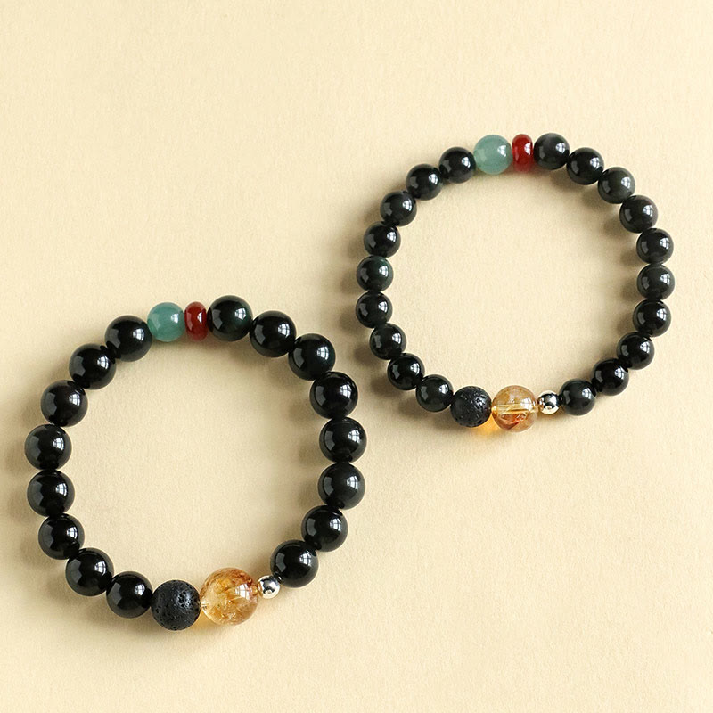 Bracelet de force et d'accomplissement en Buddha Stones