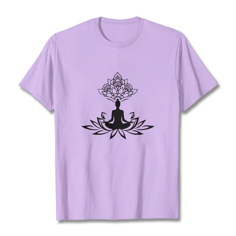 T-shirt Buddha Stones de Lotus Méditation Bouddha - Prune - 2XL - image 17