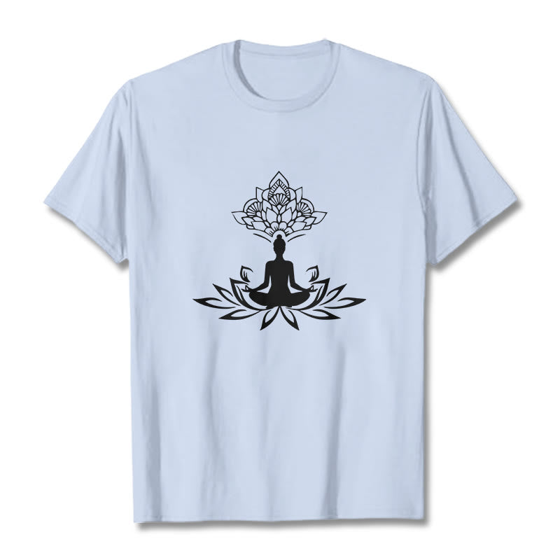 T-shirt Buddha Stones de Lotus Méditation Bouddha - Cyan clair - 2XL - image 19