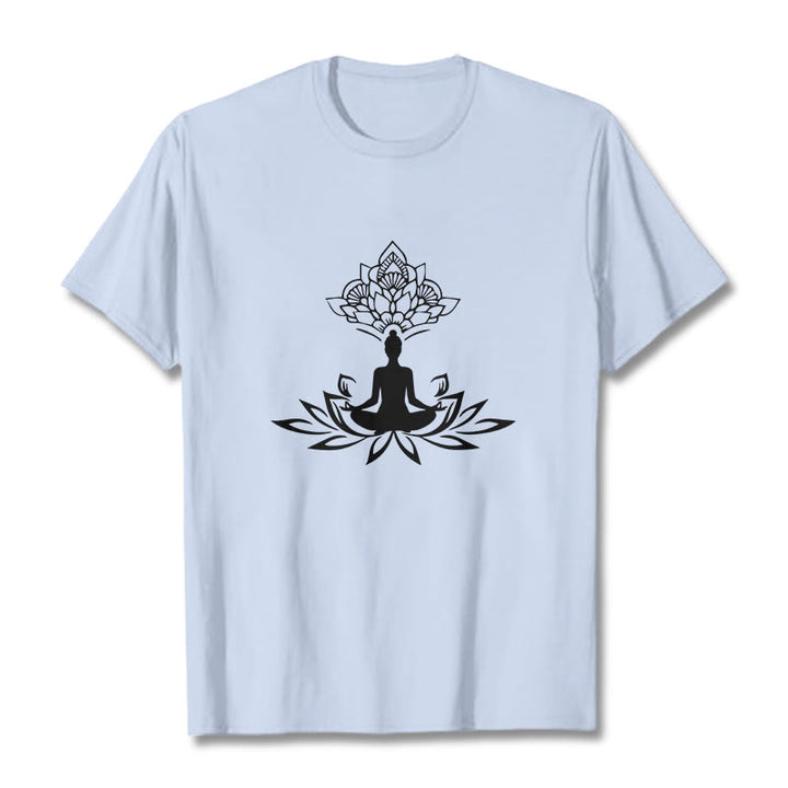T-shirt Buddha Stones de Lotus Méditation Bouddha - Cyan clair - 2XL - image 19