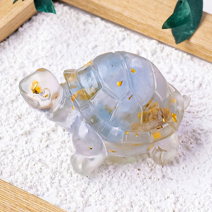 Buddha Stones, diverses pierres, citrine, aventurine verte, améthyste, mini tortue, prospérité, décoration de la maison