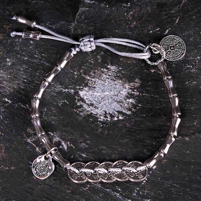 Bracelet de dépenses en Buddha Stones, cinq pièces impériales, fantômes de la montagne