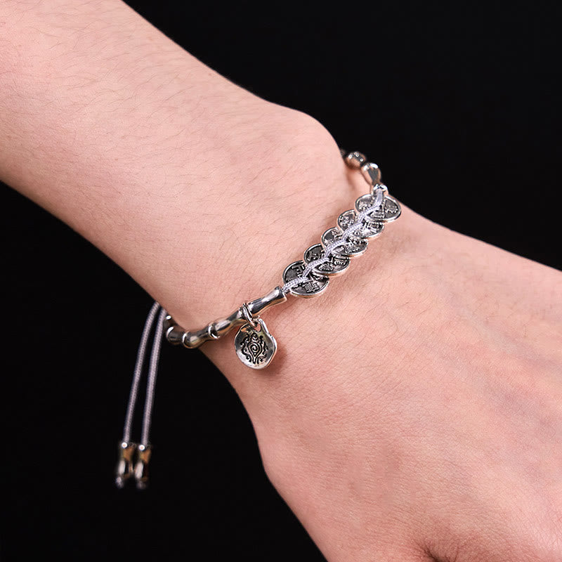 Bracelet de dépenses en Buddha Stones, cinq pièces impériales, fantômes de la montagne