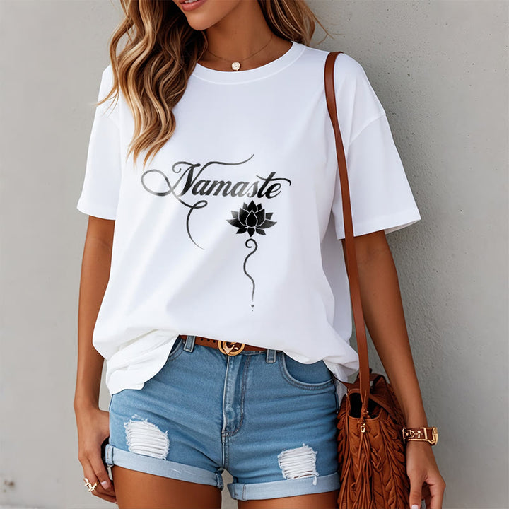 T-shirt Buddha Stones HELLO Hindi Lotus - image 10