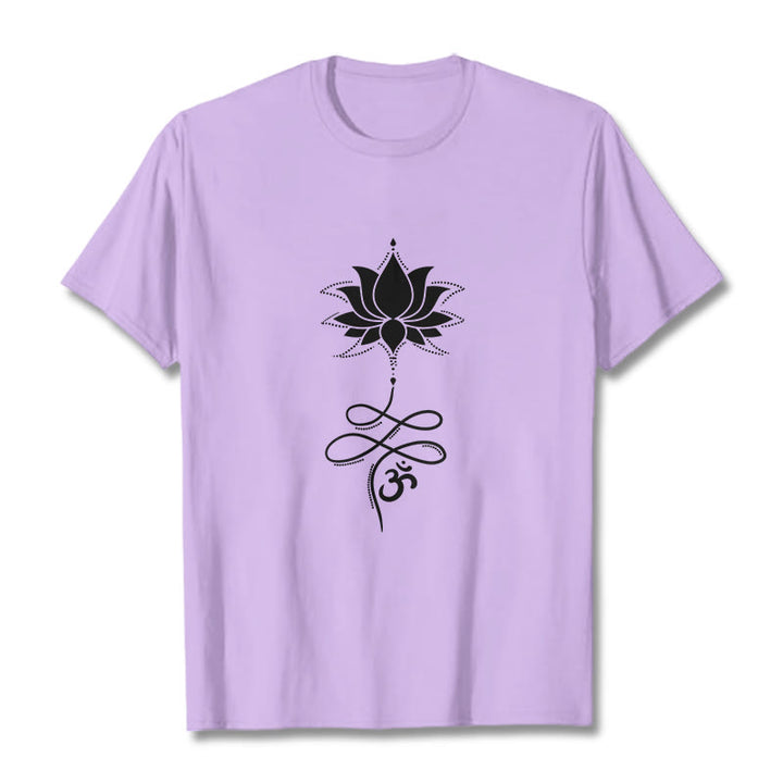 T-shirt Buddha Stones Lotus OM Sanskrit - Prune - 2XL - image 17