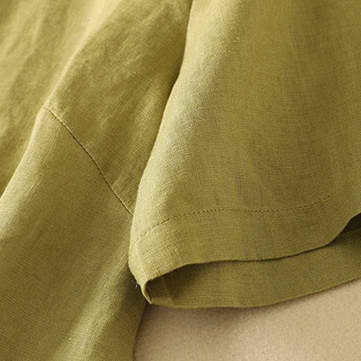 T-shirt d'été décontracté à manches courtes et col en V pour femme, en coton, motif Buddha Stones - image 2