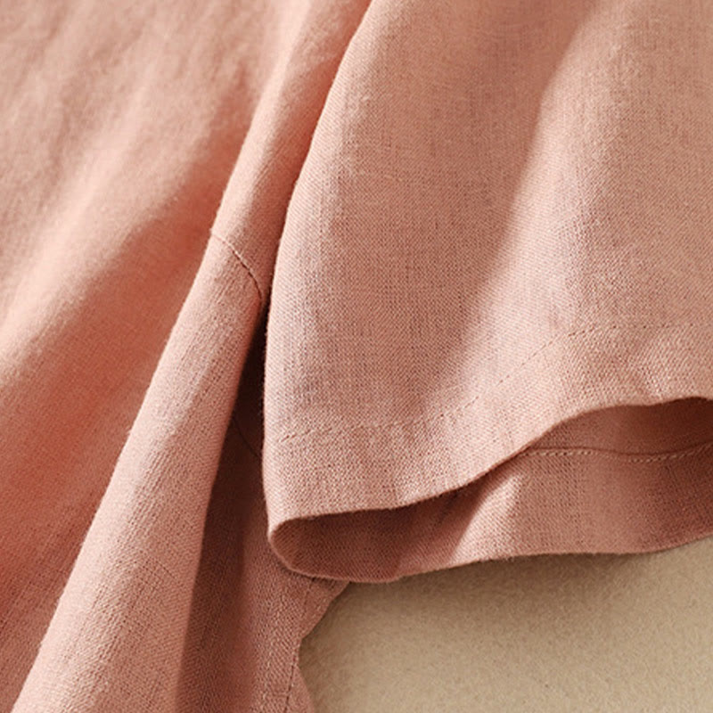 T-shirt d'été décontracté à manches courtes et col en V pour femme, en coton, motif Buddha Stones - image 7