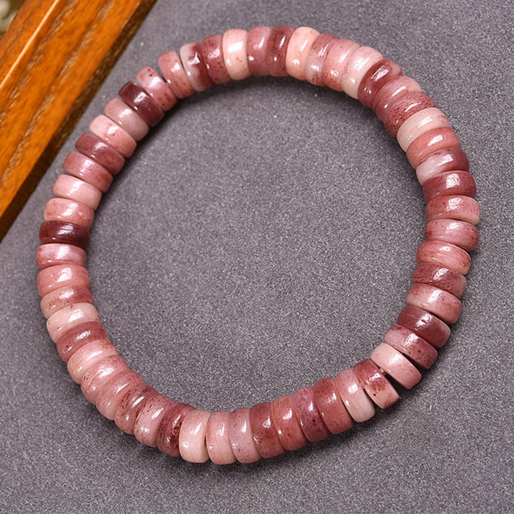 Bracelet en Buddha Stones tibétaines naturelles en os de chameau violet sang pour éloigner les mauvais esprits