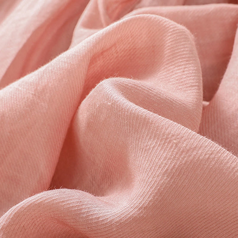 Cardigan décontracté à manches trois-quarts en coton et lin pour femme, col montant, Buddha Stones , à volants, style quotidien - image 29