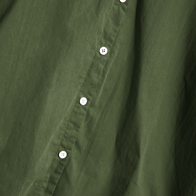 Chemise d'été décontractée en coton et lin pour femme, col cranté, manches courtes, motif Buddha Stones - image 22