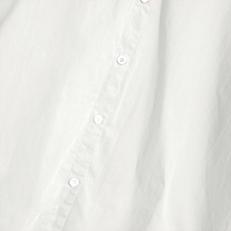 Chemise d'été décontractée en coton et lin pour femme, col cranté, manches courtes, motif Buddha Stones - image 34