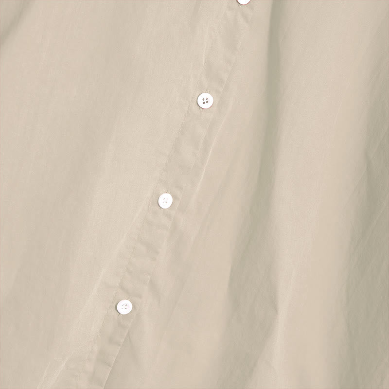 Chemise d'été décontractée en coton et lin pour femme, col cranté, manches courtes, motif Buddha Stones - image 52