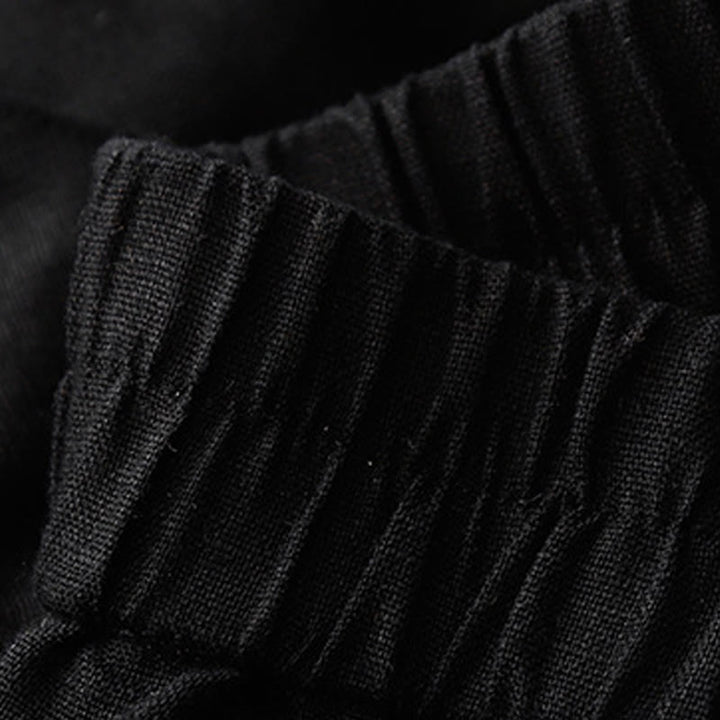 Short d'été décontracté en coton uni avec poches et boutons Buddha Stones pour femme - image 22